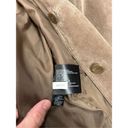 Bernardo  Brown Washable Leather Button Front Shirt Jacket Shacket Womens X-Large Photo 8