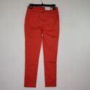Skinny Girl  Womens Jeans Red Skinny Stretch Pant Ankle Size 4 Short 27 Waist Photo 1