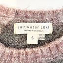 Saltwater Luxe  Dollie Wool Blend Long Puff Sleeve Pullover Sweater Pink Small Photo 2