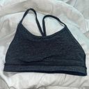 Lululemon  power V grey sports bra size 2 Photo 0