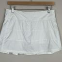 Lululemon  Tennis Skort Skirt White 8 Tall Photo 1