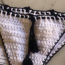 PilyQ NWT  bikini bottoms Large white crochet teeny Photo 5