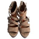 Indigo rd. Sandals Womens 8M Irkammie Brown Strappy Platform Wedge Gladiator Photo 1