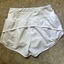 High Rise Running Shorts White Size M Photo 2