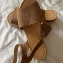 Tan Platform Sandals Size 8.5 Photo 1