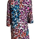 Trina Turk  rainbow animal print silk blend tunic mini dress size 0 Photo 6