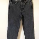 Pistola  High Rise Button Fly Straight Charlie Denim Jeans Black Gray Size 26 NEW Photo 0