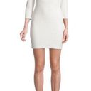 Betsey Johnson  ​Ribbed Knit Ruched Cutout Bodycon Dress Women's Med White Photo 0