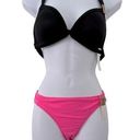 PINK - Victoria's Secret PINK Victoria secret Black and pink swimming set NWT Photo 0