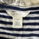 Caslon Navy/White Stripe Linen Blend Cap Sleeve Lightweight Tunic Top XXS NWT Photo 6