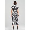 Natori  Nagashi Cropped Jumpsuit Abstract Butterfly Black White Womens Medium Photo 3