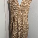 Pilcro  from Anthropologie leopard prints, sleeveless, V-neck mini dress. M Photo 2