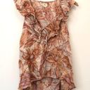 O'Neill  PACSUN Isa Woven Ruffle Floral Tank Top Orange Cream Tropical Boho JRS ? Photo 1