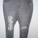 American Eagle  Next Level Stretch Super Hi-Rise Jegging Distressed Gray Size 20 Photo 0