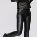 ANINE BING 💕💕 Connor Pant ~ 100% Leather Belted Straight Leg Black Small S NWT Photo 0