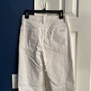 7 For All Mankind NEW  High Waist Straight Leg Crop Jean in White Sz 28 Photo 5