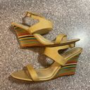 Kate Spade Clume Beige Patent Rainbow Wedges Photo 3