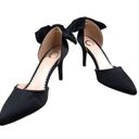 Journee Collection  Satin Pump Sz 6 Black Bow Retro Boho Holiday Classic Y2K NWOT Photo 6