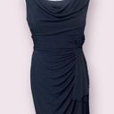 White House | Black Market  Draped Cocktail Dress in Black
 - size 10 Photo 0