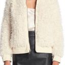 BCBGeneration Zip Front Faux Fur Jacket in Cream Photo 0