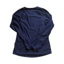 Athleta  Women's Size Medium Navy Long Sleeve Workout Shirt Thumb Holes Photo 3