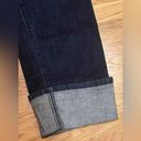 White House | Black Market  Slim Ankle Mid-Rise Dark Denim Jeans Rolled Cuffs Sz 6 Photo 2