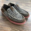 Ariat  Cruiser Slip On Shoe Womens 4.5 Earth Brown Cheetah Leather Moc Toe Loafer Photo 0