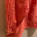 Pilcro  By Anthropologie Coral Mila Draped Button Down Blouse Size L Photo 8