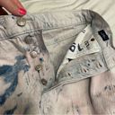 Gap  Cheeky Straight Jean Womens  2 26 Tie Dye High Rise Cropped Ankle Denim Raw Photo 9