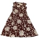 Candalite NWT  Women's Dress Burgundy Floral Lace Scoop Neck Sleeveless Sz M #303 Photo 0