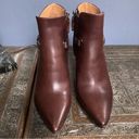 Ralph Lauren  Collection Booties size 7 cognac brown heals equestrian Photo 4