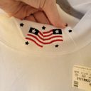 Christopher & Banks Vintage Turtleneck American Flag White Christopher & Bank Women's Top Size XL Photo 2