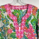 Lilly Pulitzer Amelia Island Tunic in Casa Marina 3/4 Sleeve Tropical Top XS Photo 2