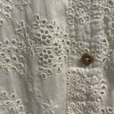 Zadig & Voltaire Zadig Voltaire Eyelet White Button Down Shirt Blouse Small Cotton Floral Top Photo 2