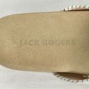 Jack Rogers  White Slide Sandal Lexi 8.5 Criss-Cross Leather Padded Footbed New Photo 6