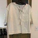 Derek Lam  10 Crosby Poplin & Crochet Top Photo 3