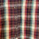 Krass&co Russ Sport  Women’s Comfy Cotton Button Down Plaid Shirt Size Large Photo 3