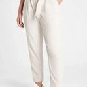 Athleta  Skyline Pant II Light Khaki Cream Paperbag Waist Lightweight Pants Sz 4 Photo 0