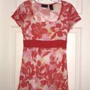 Krass&co NY &  Orange and White Floral Sheer Top Photo 0