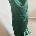 Pretty Little Thing Green Satin Dress Photo 2