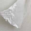 Oscar de la Renta Vintage  White Satin/Sheer Bell Sleeve Appliqué Wedding Robe Photo 7