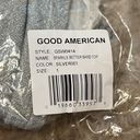 Good American  Silver Sparkle Better Band Bikini Top Size Small Photo 4