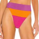 Beach Riot NEW  Alexis High Waisted Bikini Bottom in Sunset Colorblock Size Small Photo 11