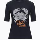 Just Cavalli Crab print T shirt black M Photo 0