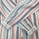 L.L.Bean  Womens Large Petite Linen Tunic Top Summer Beach Preppy Coastal Photo 4