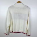 Juicy Couture Juicy by  Cream Turtleneck Sweater with Pink and Red Crown Detail L Photo 7