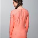 Lululemon HP!  Love Some Run long sleeve orange 10 top. Photo 4