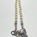 American Eagle  AEO Pearl Rhinestone Pendant Necklace Photo 2