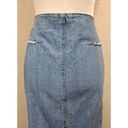 Spacegirlz Vintage Y2K Raw Denim Pencil Skirt Blue Size 2 Photo 4