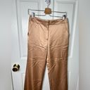 ALC Frank A.L.C Womens Metallic Satin High Rise Straight Leg Ford Viscose Trousers 2 Photo 5